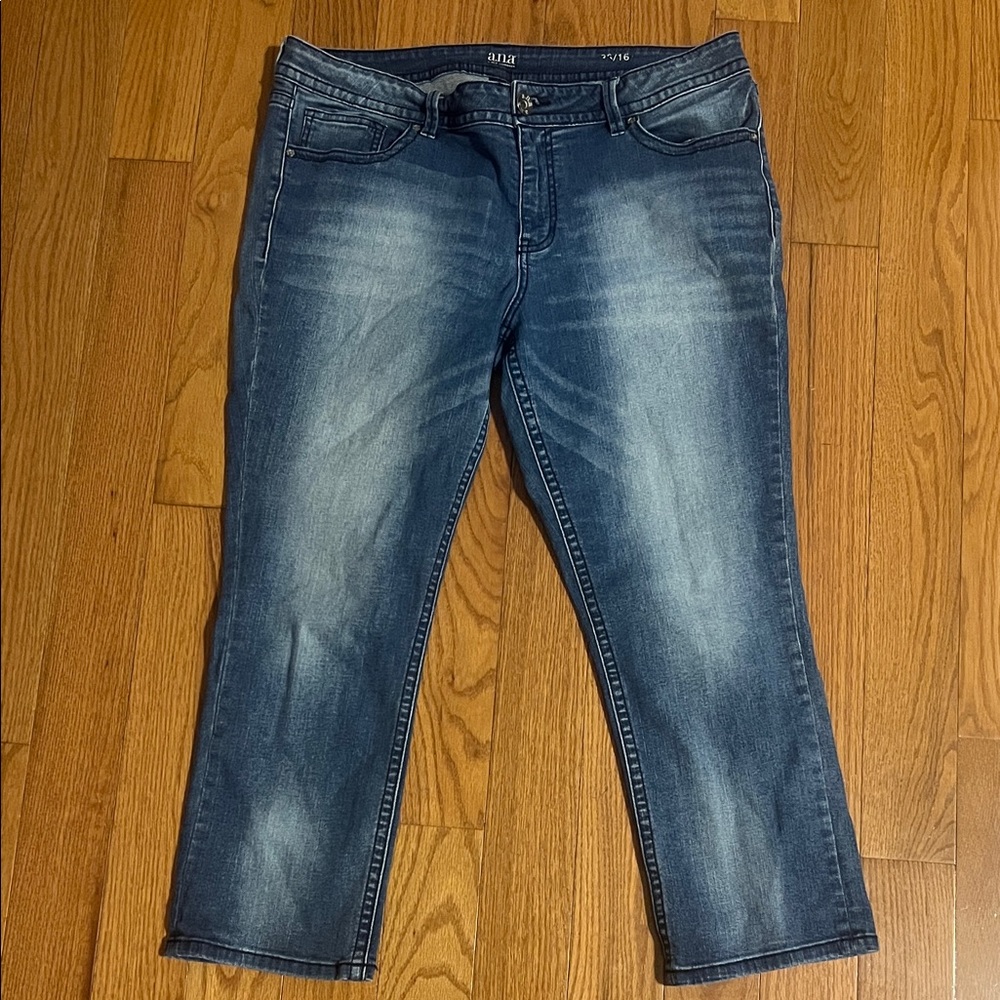 a.n.a Dark Blue Ankle Jeans